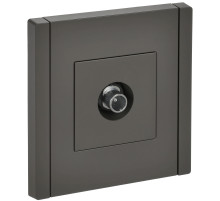 IEK FORTE&PIANO Серый Розетка TV проходная FP329