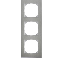 Schneider Electric Merten SM M-Pure Decor Нерж.сталь/Алюминий Рамка 3-ая