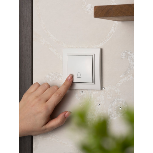 Кнопка звонка СП, Минск, 10А, белый EKF