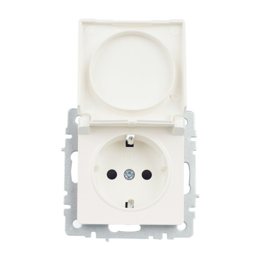 BRITE Роз. с з/к/ш с кр. 16А IP20 РСбш10-3-БрЖ жемч. IEK