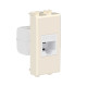 Компьютерная розетка RJ-45 без шторки модульная, кат.5е, Avanti, ванильная дымка, 1 модуль