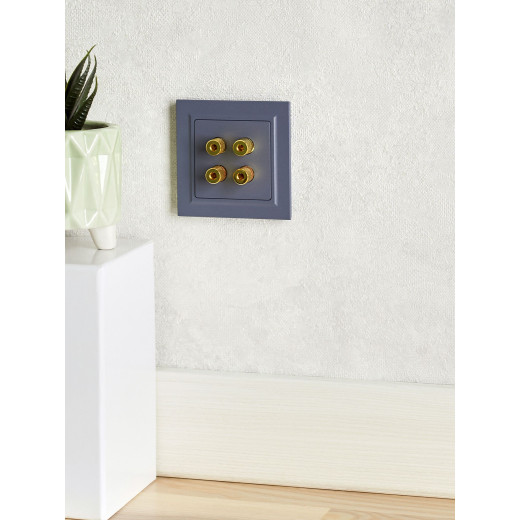 BRITE Аудиорозетка 4-мест. РА10-БрМ мар. IEK