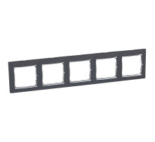 Legrand Valena Ноктюрн/Серебро Рамка 5-ая горизонт..