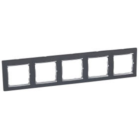 Legrand Valena Ноктюрн/Серебро Рамка 5-ая горизонт..