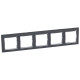 Рамка 5 постов - Legrand Valena - ноктюрн/серебряный штрих