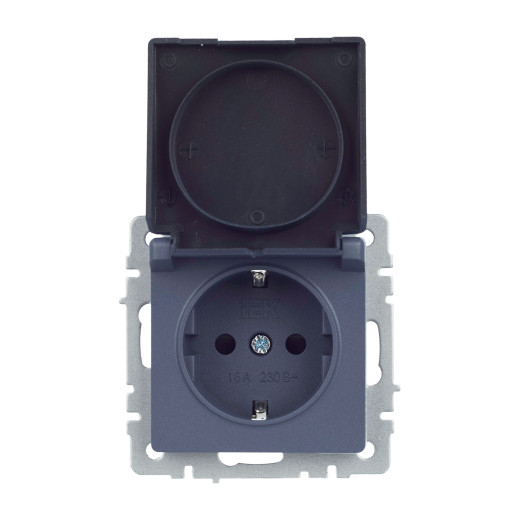 BRITE Роз. с з/к/ш с кр. 16А IP44 РСбш10-3-44-БрМ мар. IEK