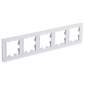 Systeme Electric AtlasDesign Nature Матовое стекло Белый Рамка 5-ая, универсальная