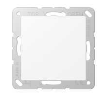 JUNG A 500 Белый матовый Крышка без отверстий с суппортом