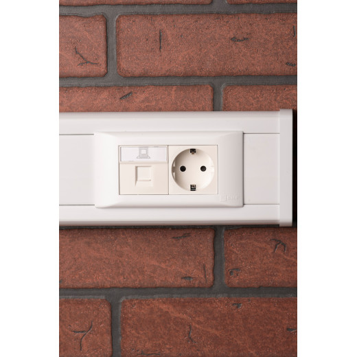 Розетка RJ45 кат. 5e, 2 модуля EKF