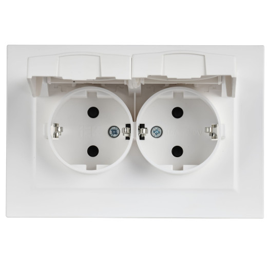 BRITE Роз. 2-я с кр. 16А в сб IP44 РСбш12-3-44-БрАБ а/б IEK