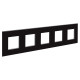 Рамка 5 постов (10 мод.), Avanti, черный квадрат