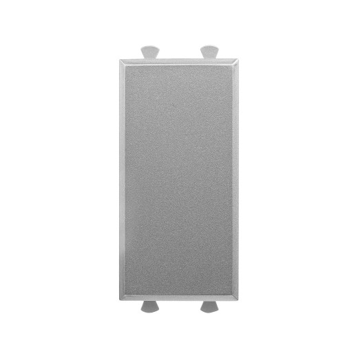 Заглушка модульная, Avanti, закаленная сталь, 1 модуль