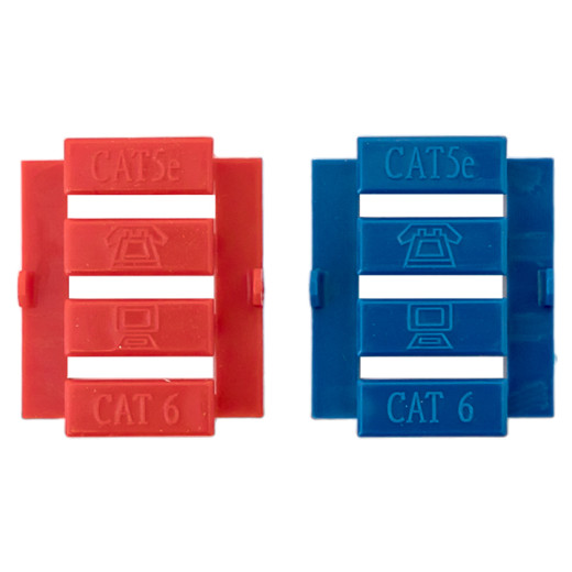 Вставка розеточная TERACOM PRO 45x45мм формат Mosaic на 1 модуль Keystone со шторкой и маркером белая