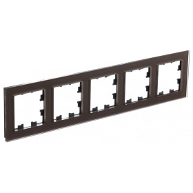 Systeme Electric AtlasDesign NatureСтекло Мокко Рамка 5-ая, универсальная