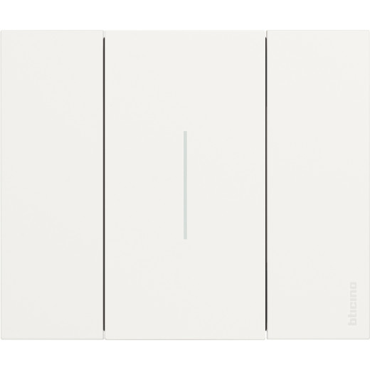 LIVING NOW. Декоративная рамка 2 модуля.Цвет Белый.