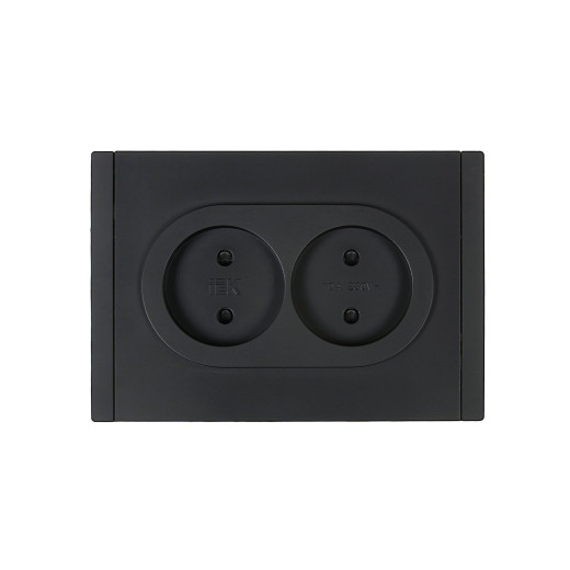 FORTE&PIANO Роз. 2-я без з/к с з/ш б/к 10А FP125 чер. IEK