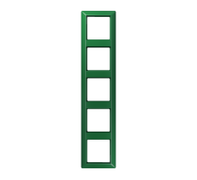 JUNG AS 500 Зеленая Рамка 5-ая ударопрочная