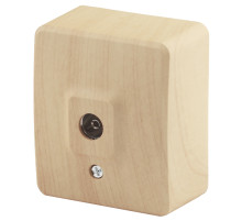 ЭРА Розетка Эксперт 11-3201-11 TV одиночная ОУ IP20 сосна