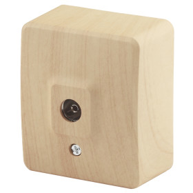 ЭРА Розетка Эксперт 11-3201-11 TV одиночная ОУ IP20 сосна