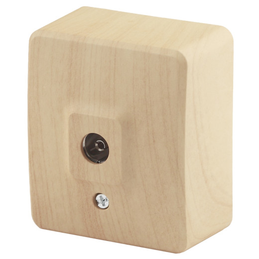 Розетка ЭРА Эксперт 11-3201-11 TV одиночная ОУ IP20 сосна
