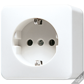 JUNG AP 600 Слоновая кость Розетка для накладного монтажа 16A 250V