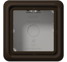 JUNG CD 500/CD plus Коричневая Коробка накладная 1-кратная, 85х85х47мм