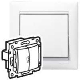 Legrand DIY Valena Бел Переключатель 2-х клавишный.