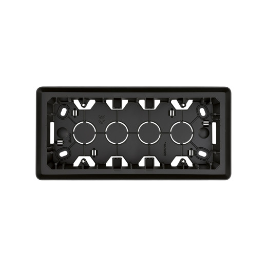 Simon 82 Detail Коробка наружной установки на  3 поста, графит