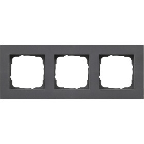 Gira E2 Антрацит Рамка 3-ая заподлицо