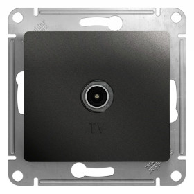 Systeme Electric Glossa Антрацит Розетка TV оконечная 1DB