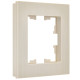 BRITE Рамка 1-мест. РУ-1-Бр беж. рифленый IEK