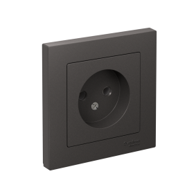 Systeme Electric AtlasDesign Базальт Розетка б/з, 16А, в сборе