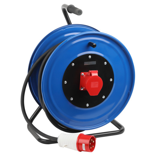 Удлинитель силовой ЭРА IND380-RM-1e-5x4-10m-IP44 на 380В на катушке 1 розетка CEE 5P 10м КГ 5х4 32A IP44