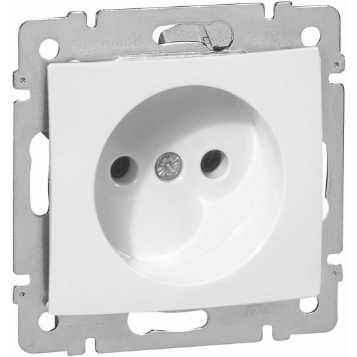 Розетка без заземления - Legrand Valena - без шторок 16А 250В винтовые зажимы - белый