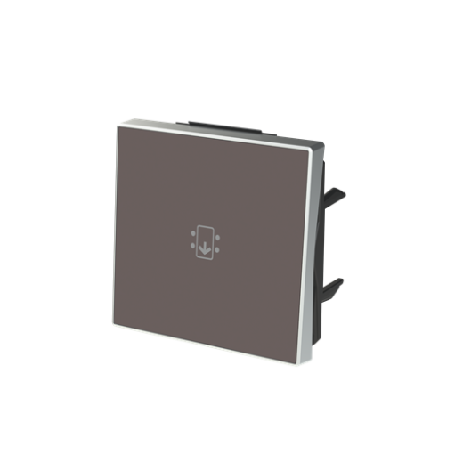 Накладка для механизма карточного выключателя с линзой подсветки и маркировкой, серия SKY, цвет Тауп