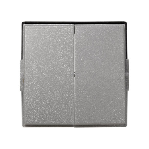 Клавиша двойная, Scudo, серый