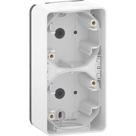 Schneider Electric Mureva Styl наруж Бел Бокс 2-ой для накладного вертикального монтажа, IP55