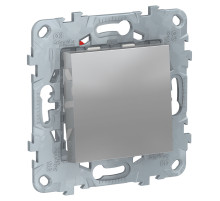 Schneider Electric Unica New Алюминий Переключатель 1-клавишный, перекрестный, сх.7, 10 AX, 250В