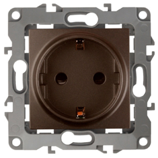 Розетка ЭРА Серия 12 12-2101-13 2P+E Schuko 16A-250В IP20 бронза