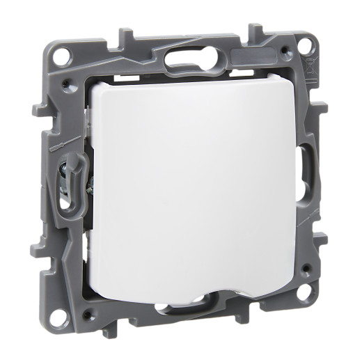 Вывод кабеля IP21 - Legrand Etika - с зажимом для кабеля - белый