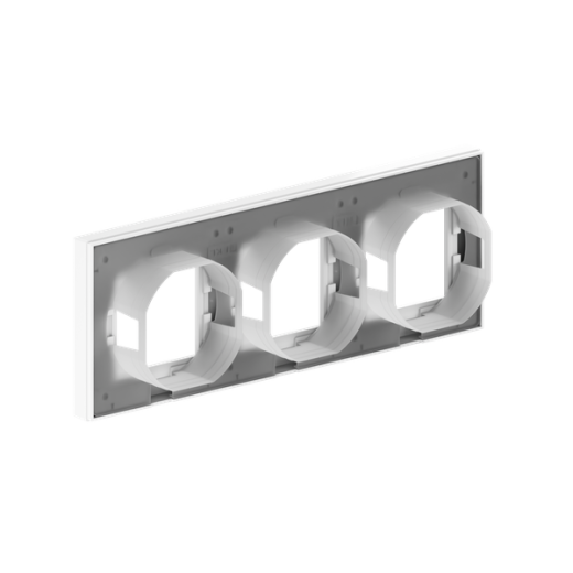3 - местная рамка, IP44, белая, пластик Эпика EKF