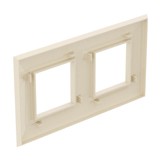 Рамка 2 поста (4 мод.), Avanti, ванильная дымка