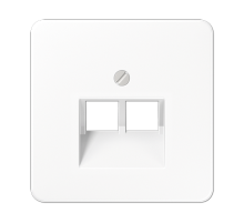 JUNG CD 500/CD plus Белая Накладка 2-ой наклонной ТЛФ/комп розетки