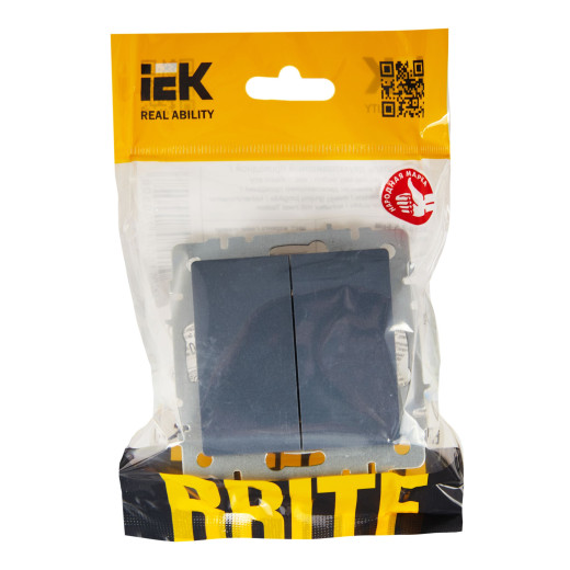 BRITE Выключ. 2-кл. прох. 10А ВС10-2-6-БрМ мар. IEK