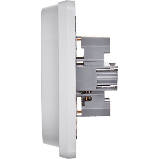 Розетка двойная с заземлением - Legrand/Daccord Inspiria - без шторок в сборе 16А 250В винтовые зажимы - белый