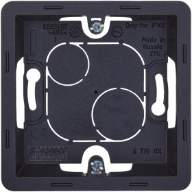 Legrand/Daccord INSPIRIA Антрацит Коробка накладного монтажа - 1 пост.