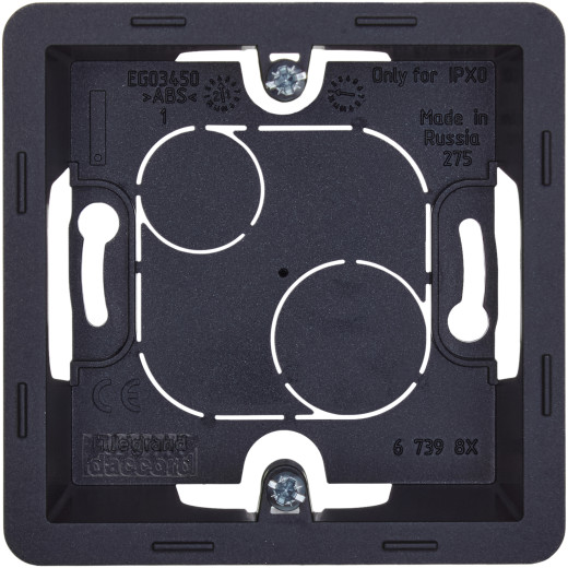 Коробка для накладного монтажа 1 пост - Legrand/Daccord Inspiria - антрацит