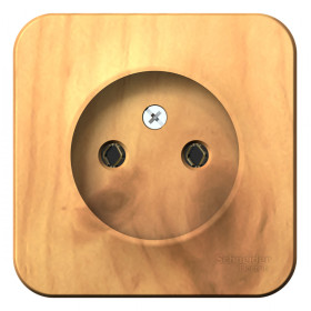 Systeme Electric Blanca наруж Ясень Розетка б/з без шторок, 16А, 250В