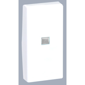 Simon Connect Белая Клавиша узкая с индикатором для выключателя К304, 22,5х45мм