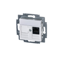 ABB EPJ Levit белый / белый Розетка компьютерная RJ45 кат,5e+заглуш,, белый